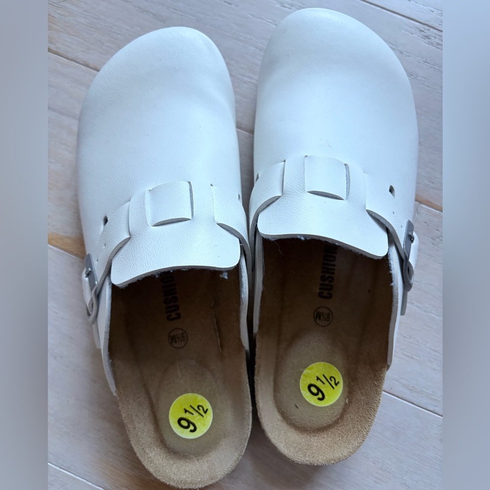White clogs